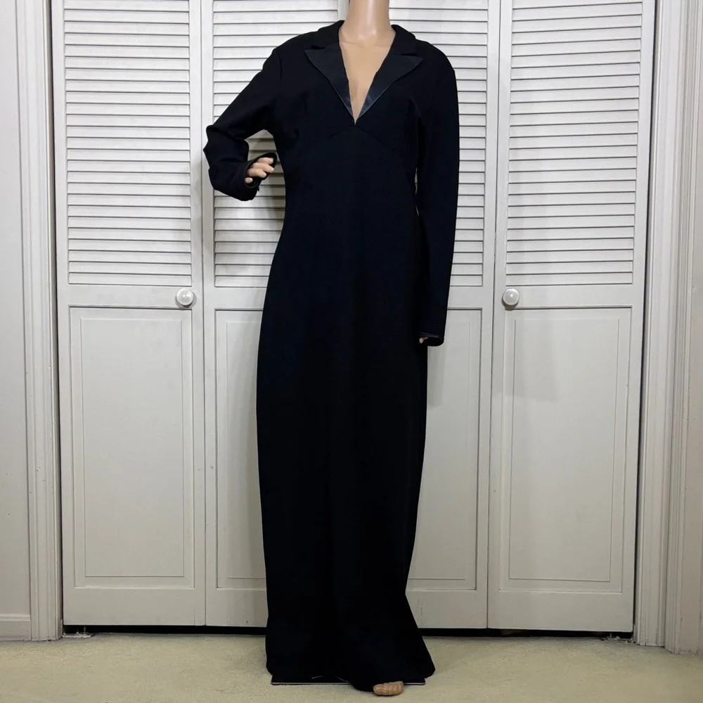 STAUD Humboldt Gown Ponte Maxi Tuxedo Formal Dress XL - Picture 6 of 16